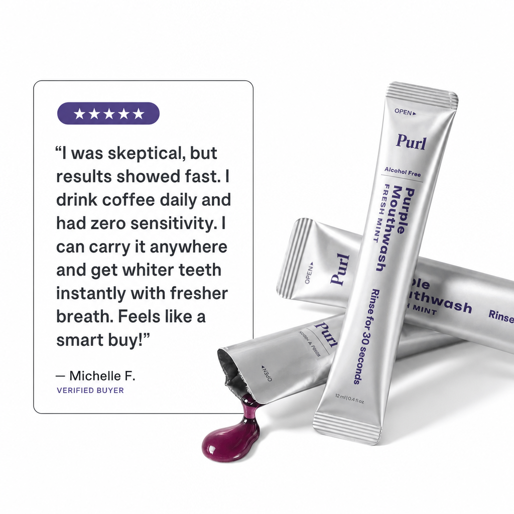 Purl™ mouthwash sachets